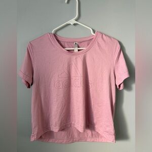 Adidas Women's Light Pink Short Sleeve Tee